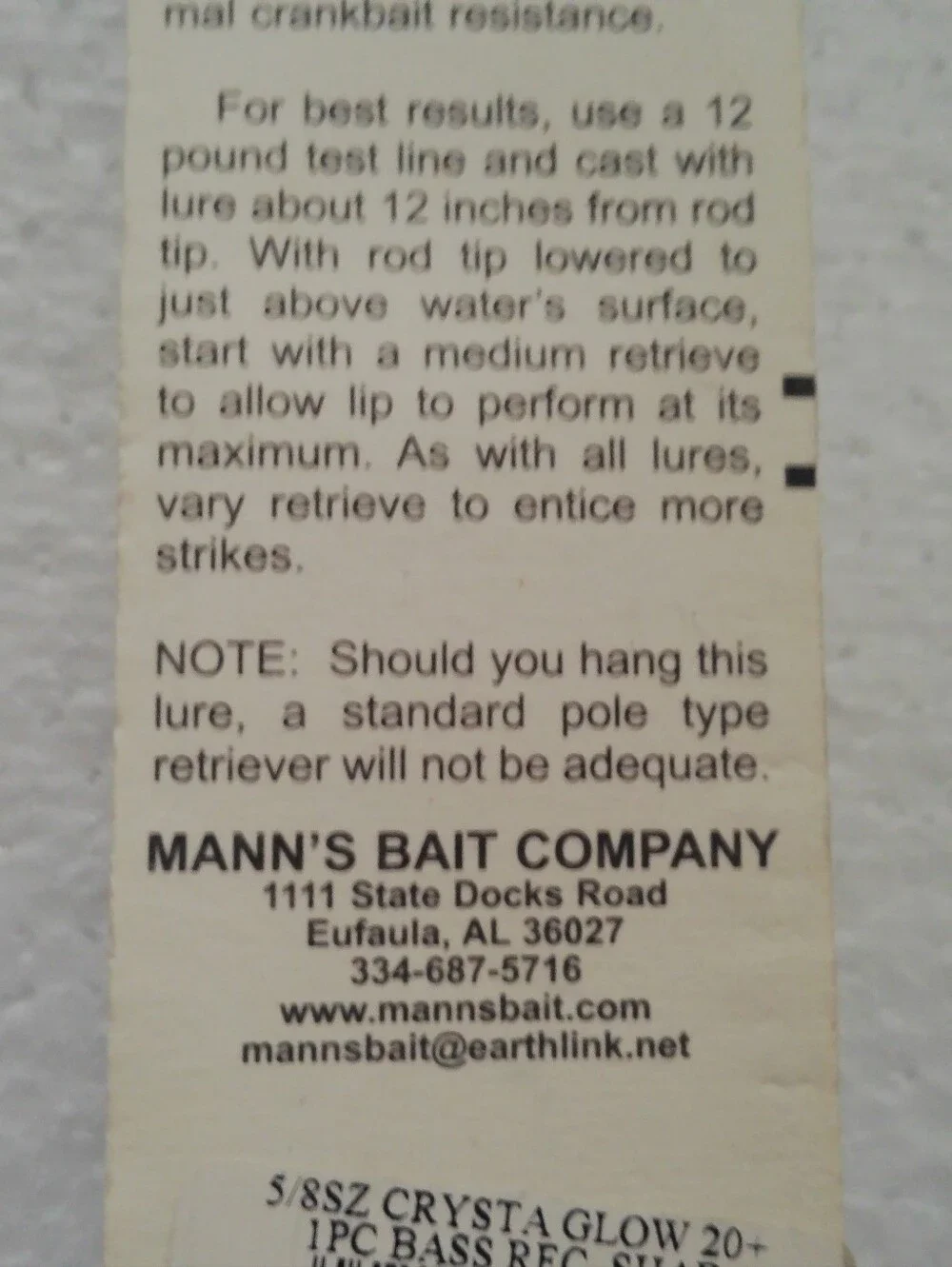 Manns brand new
